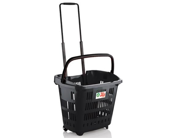 34 Litre Rolling Shopping Basket