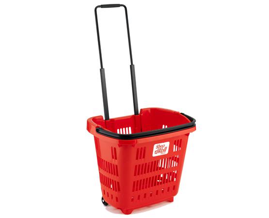 34 Litre Rolling Shopping Basket