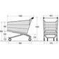 Standard Shopping Trolley - 210 L